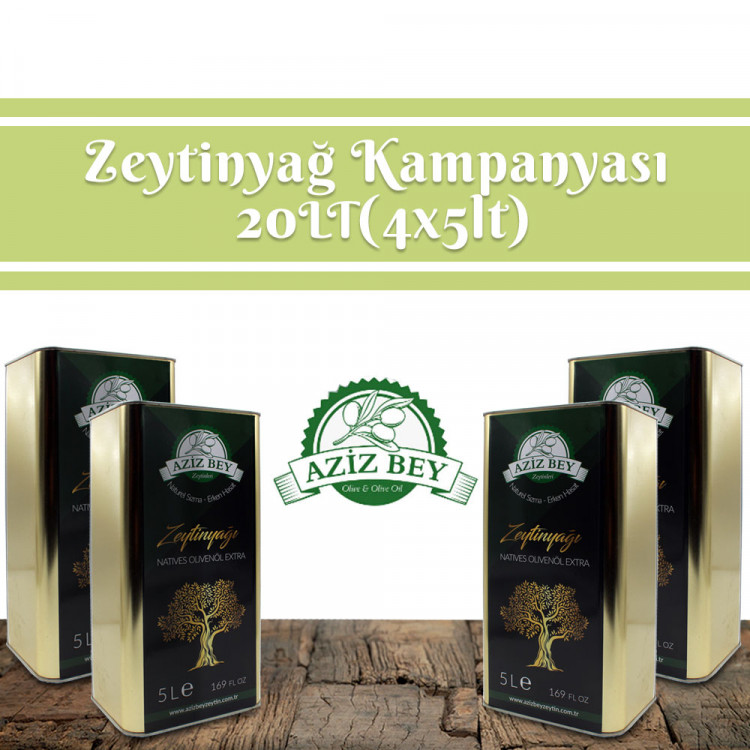 20 Lt. (4×5 Lt.) Zeytinyağı Kampanyası